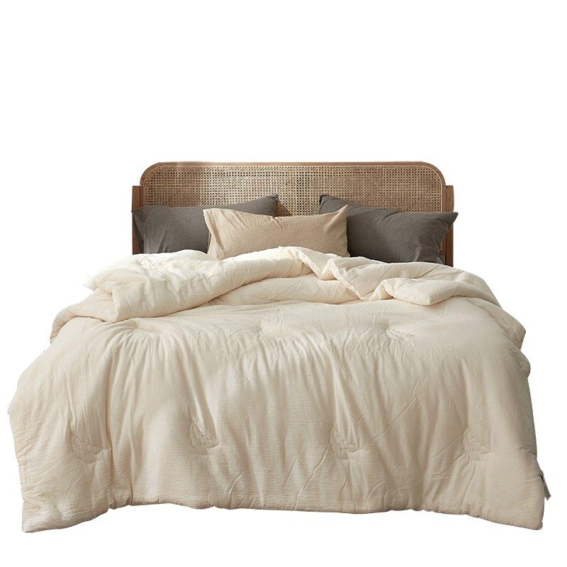 无印良品原棉大豆被子四季通用被芯棉被秋冬学生宿舍加厚保暖冬被