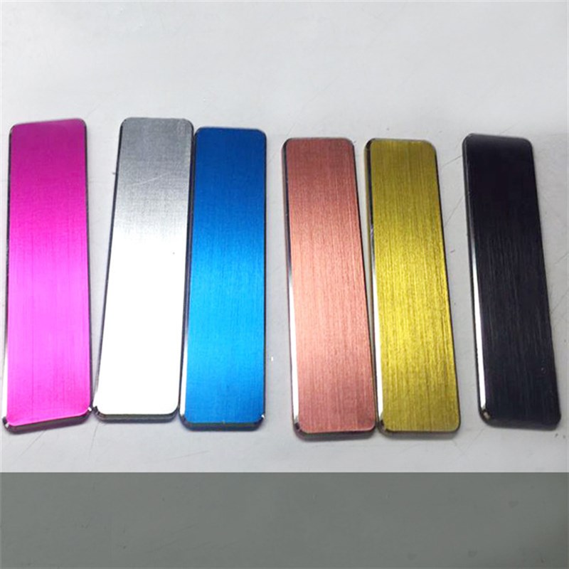 氧化彩色铝板 黑色标牌 铭牌铝板定制切割  CD纹 背胶 高光 加工