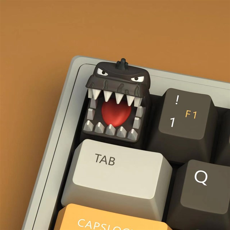 哥斯拉键帽  树脂键帽机械键盘个性立体按键帽3d立体客制化