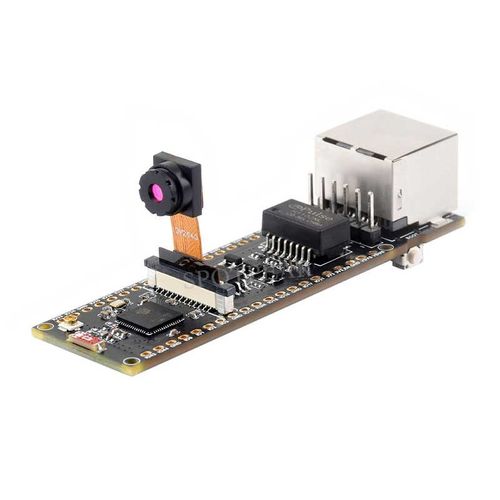 ESP32-S3 ETH Cam网口开发板PoE SD摄像头兼容树莓派Pico尺寸