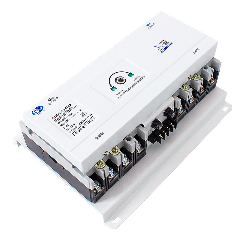 塑壳型双电源自动转换开关4pCB级400A630A三相四线ATS末端切换器