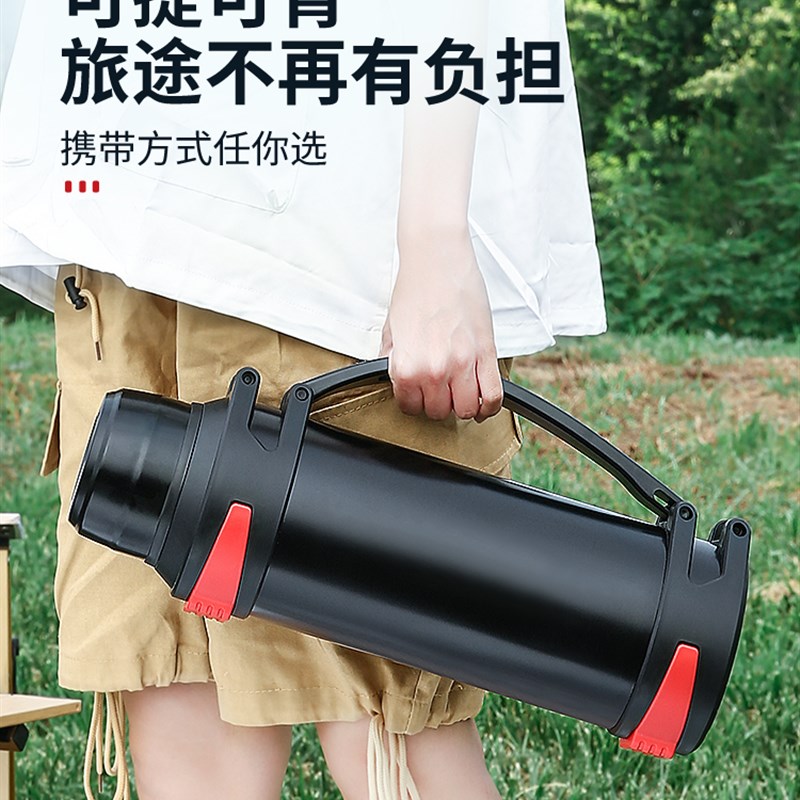 保温壶大容量户外大号保温杯304不锈钢车载工地家用保温水壶暖瓶