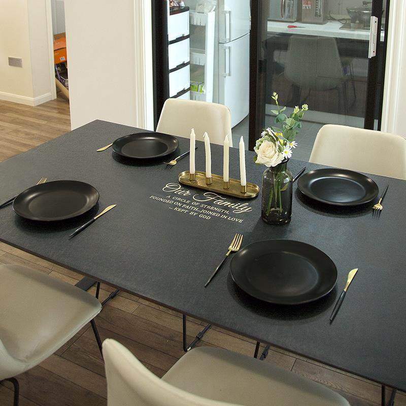 【皮革桌垫】现代轻奢防水防油防烫家用餐桌垫茶几垫书桌化妆桌布