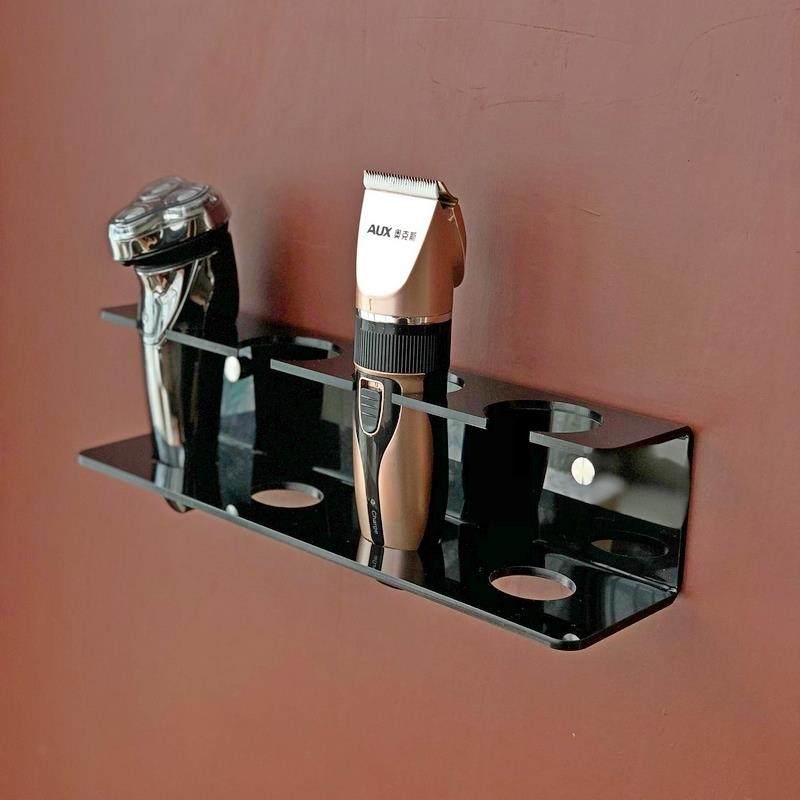 电推剪收纳壁挂支架 美发理发工具墙壁挂架 电推子滚梳摆放展示架
