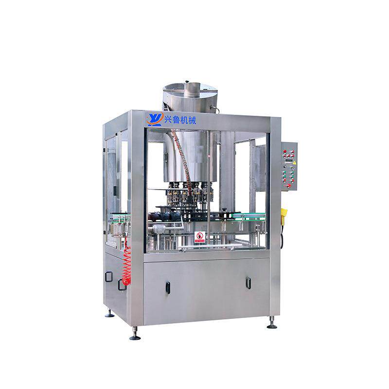 厂家供应全自动高产量铝盖封口机白酒玻璃瓶金属铝盖旋盖机