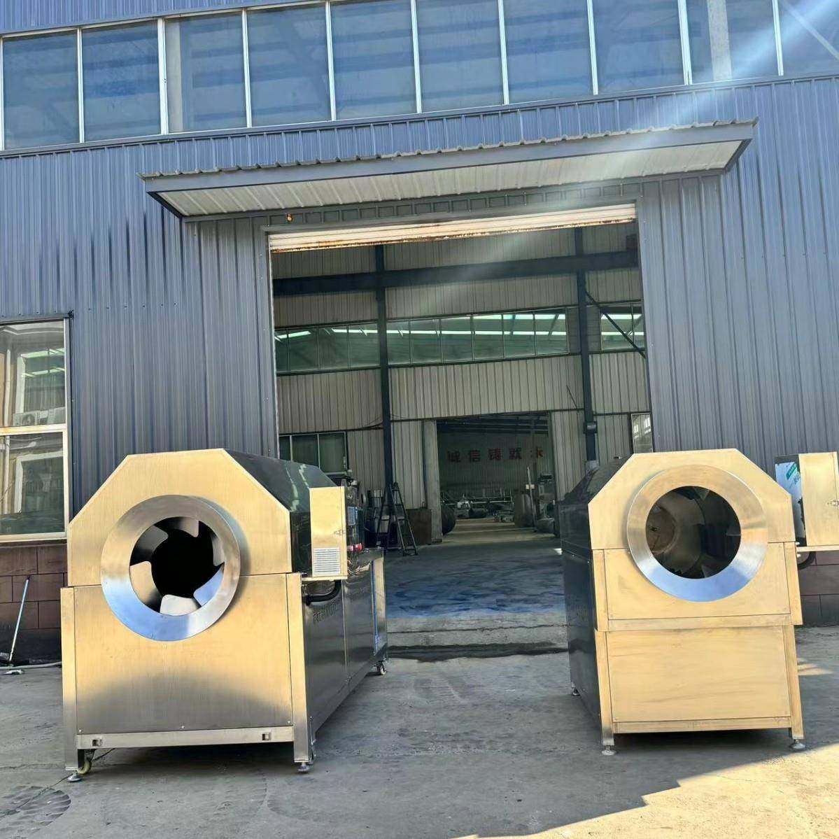 7-15中药材滚筒炒货机电磁滚筒炒药机亳州中草药炒制机