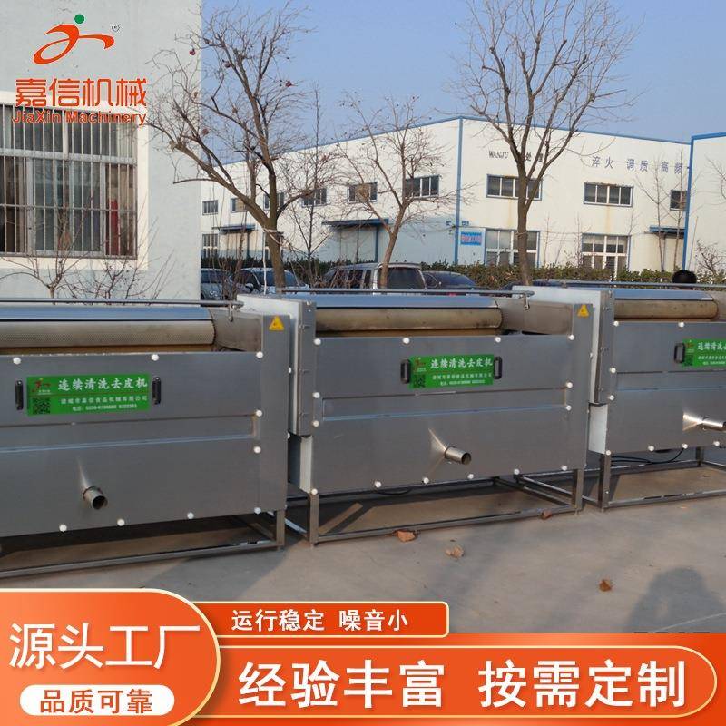厂家供应商用毛辊去皮清洗机果蔬类土豆芋头大姜红薯清洗脱皮机