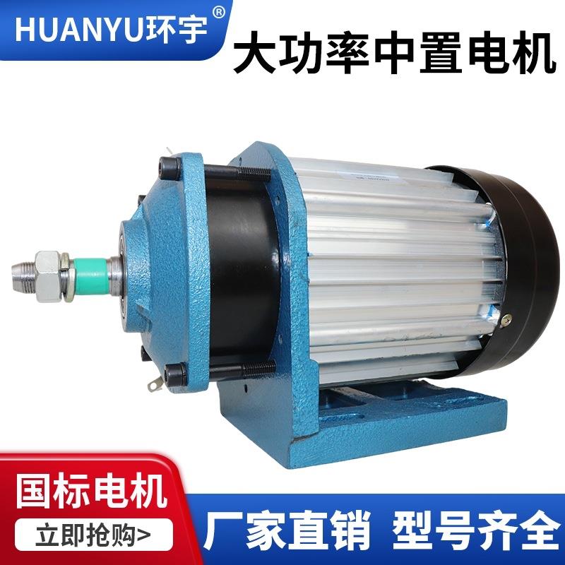 大功率中置减速电机48V60V72V1500W4000W直流无刷载重电动王变频