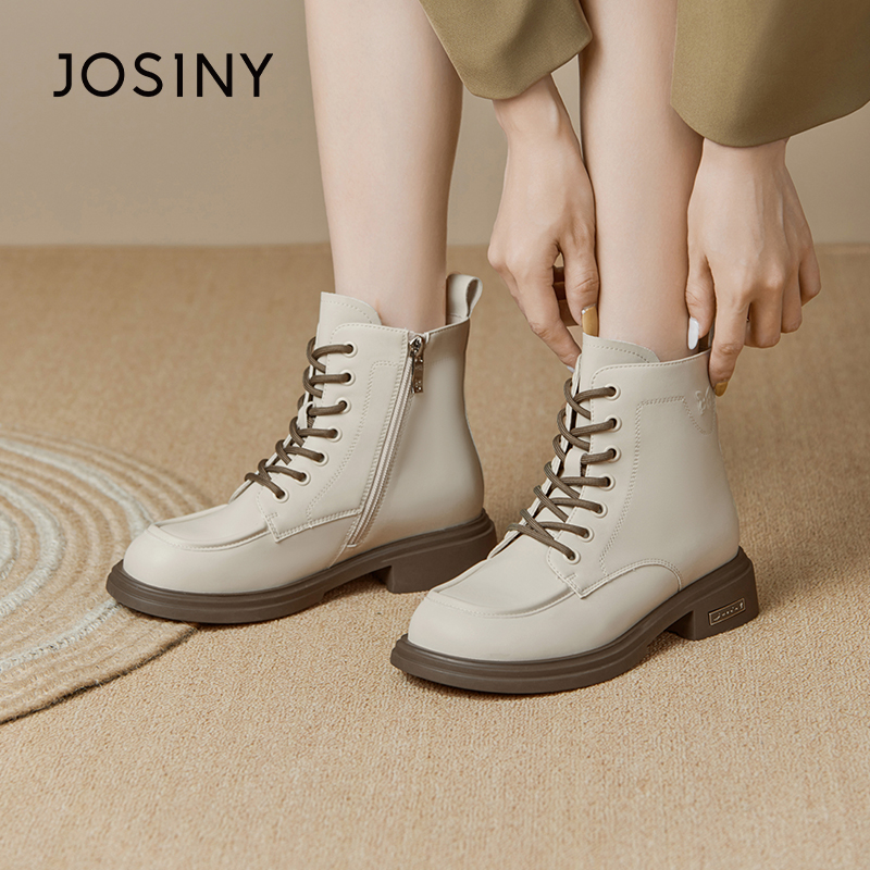 卓诗尼时尚新款秋冬保暖马丁靴