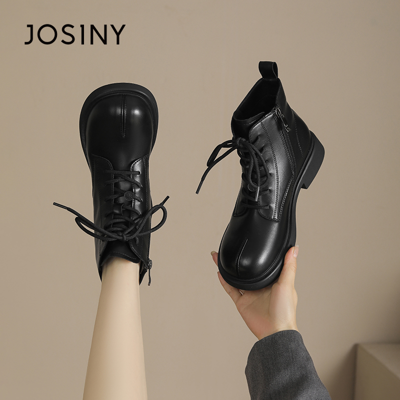 卓诗尼时尚新款秋冬保暖马丁靴