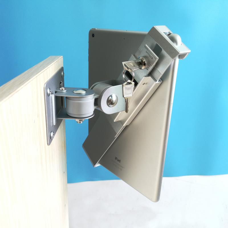 平板电脑架ipad带锁防盗墙上壁挂铝合金吊挂商用架子底座通用