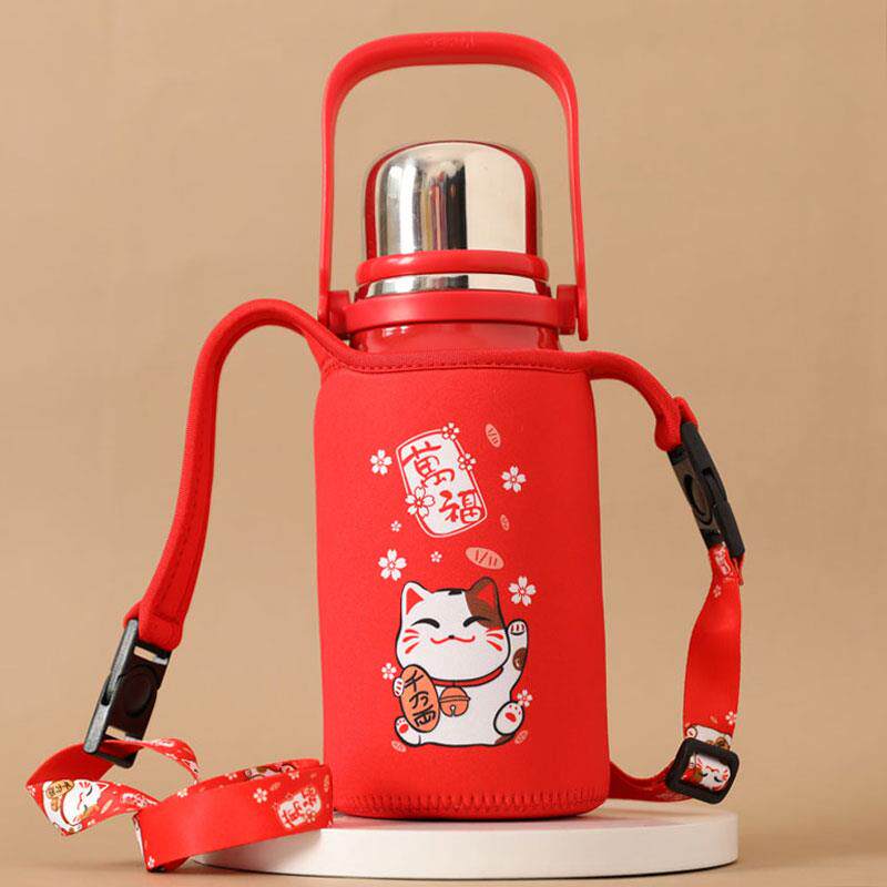 800 1200ML杯套 适用于GERM可口可乐联名款保温壶专用斜跨保护套