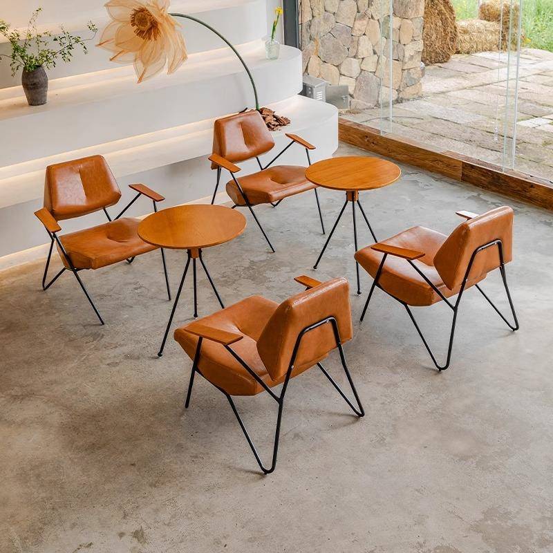 咖啡厅桌椅组合奶茶店西餐厅接待洽谈沙发休息区清吧茶楼卡座商用