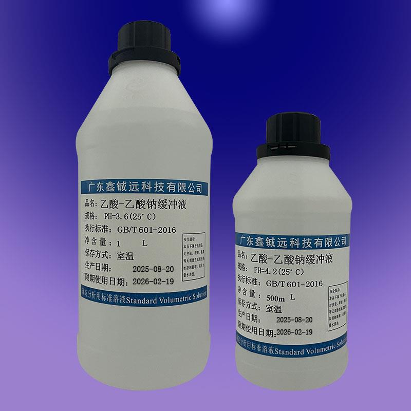 乙酸-乙酸钠缓冲溶液PH 3.6 3.8 4.2 4.0 4.6 4.8 5.0 5.2 5.4