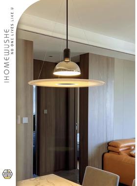 意大利流行Flo Frisbi飞碟灯经典设计师斯堪的纳维亚餐桌餐厅吊灯