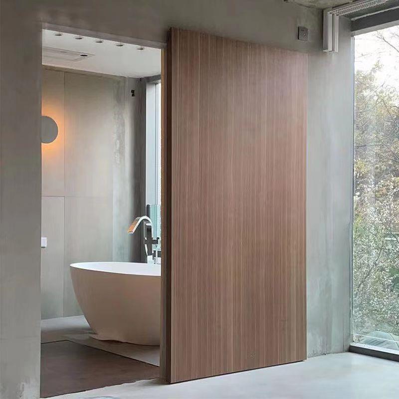 谷仓门定制移门免漆卧室木门烤漆隐形门隐藏门幽灵门卧室门吊轨门