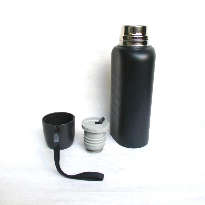 304不锈钢保温扁水壶500ml真空双层保温杯单位公发正品茶水杯壶盖