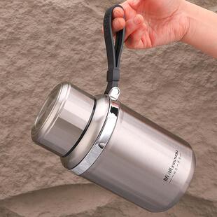 不锈钢保温杯男款大容量户外便携水壶高端商务焖泡茶杯子定制刻字