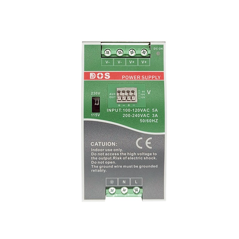两组电压双c输出24V5V或24V12V或12V5V导轨式开关电源供应器保三