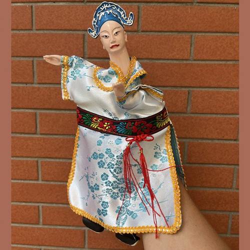 （漳州掌中木偶） 包邮 小生小旦儿童玩偶 中国特色礼物布袋木偶