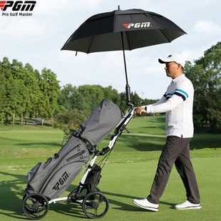 高尔夫球包车手推车四轮可折叠收纳便携带伞架水壶架铝合金车架潮
