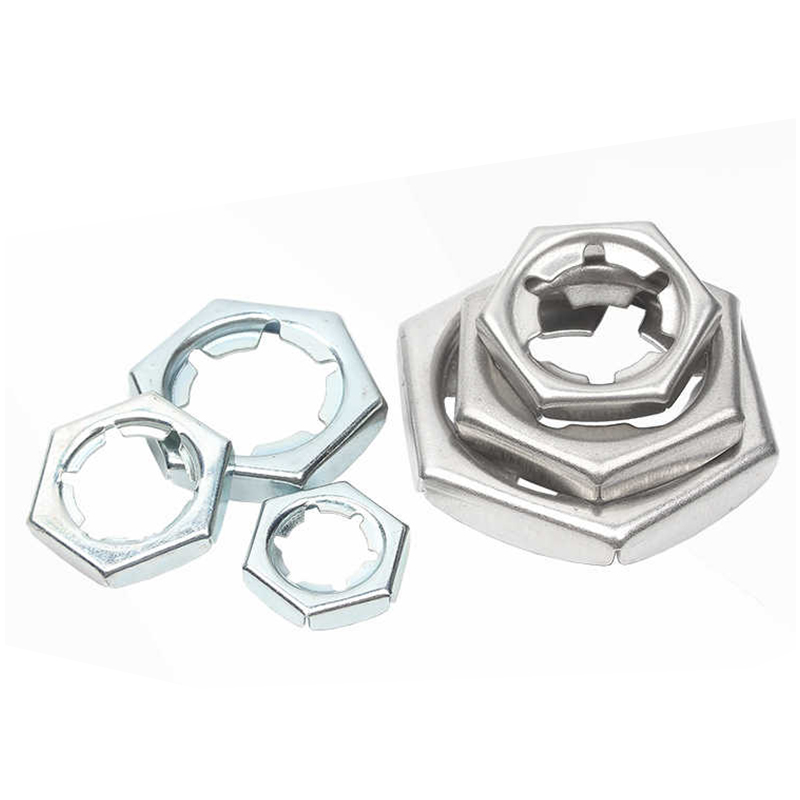 304不锈钢扣紧螺母316锁紧螺帽w自锁防松螺丝帽M6M8M10M12M14-M30