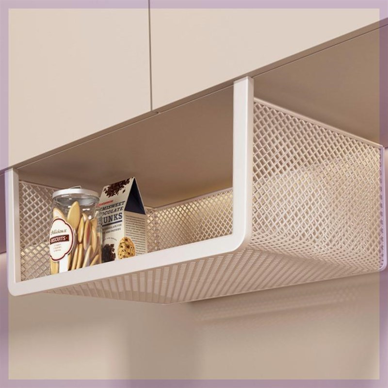 厨房置物架悬挂分层挂篮柜门橱z柜下挂架吊柜下收纳挂架子家用柜