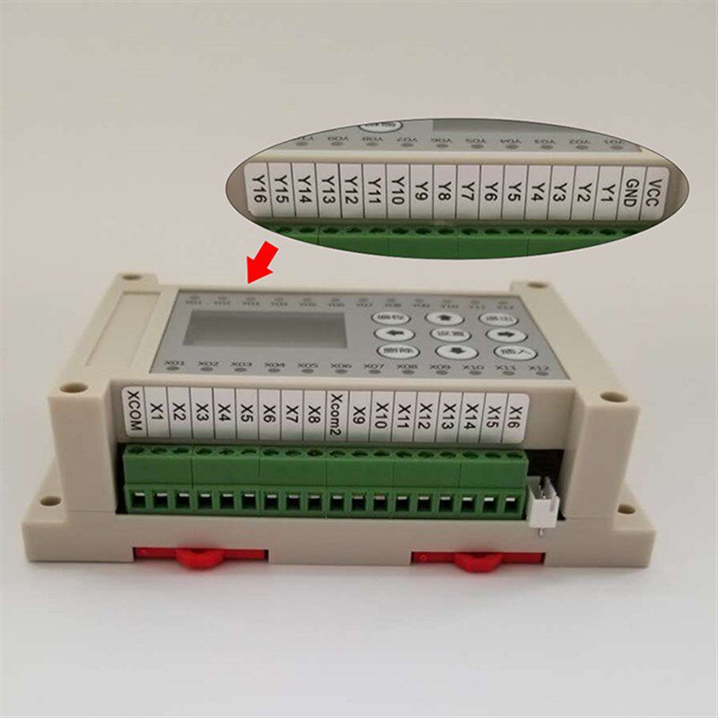 16进16出多路晶体管可编程气缸电磁阀控制器循环定时开关简易PLC