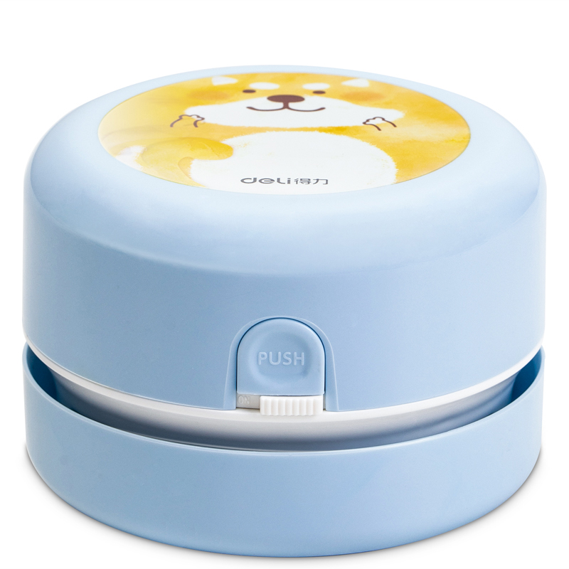 得力文具桌面吸尘器学生便携自动小型吸橡皮擦铅笔屑电动迷你微型