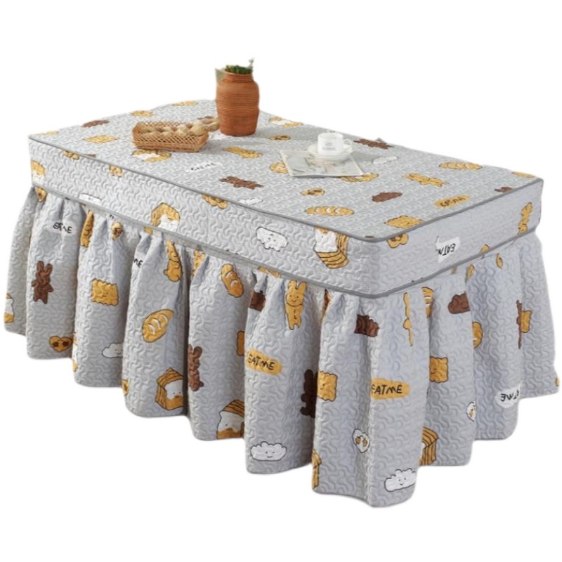 新款加厚长方形电炉罩茶几罩套取暖桌烤火罩烤火桌罩桌布烤火炉罩