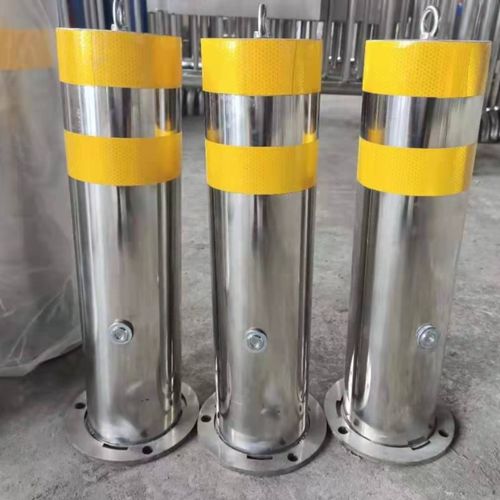 不锈钢活动路桩可拆卸警示柱固定新款挡车柱反光警示柱加厚隔离柱