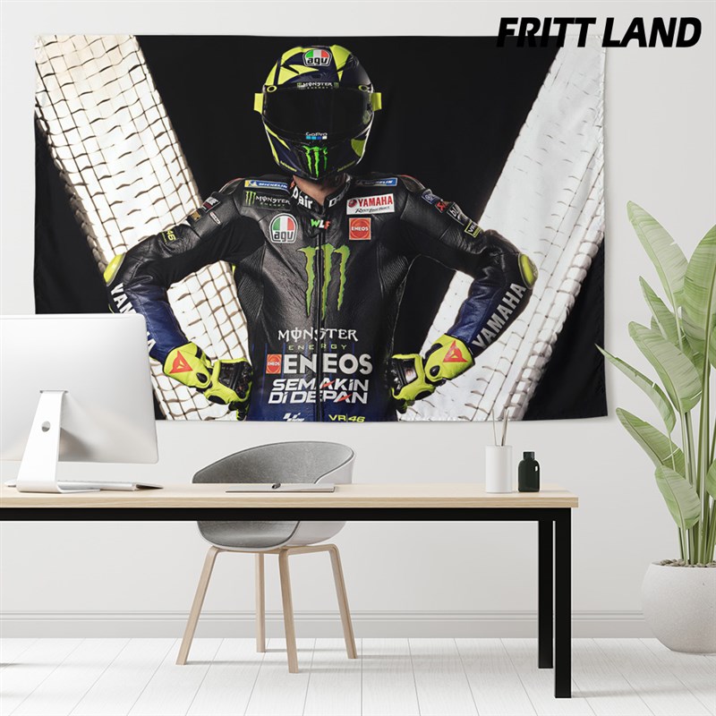 魔爪MOO机车摩托赛车车队周边装饰海报背景墙布挂布挂毯
