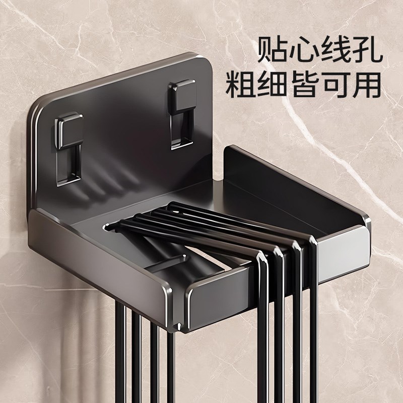 吸盘摄像头支架免打孔墙上置物架家用室内壁挂监控支架路由器托架