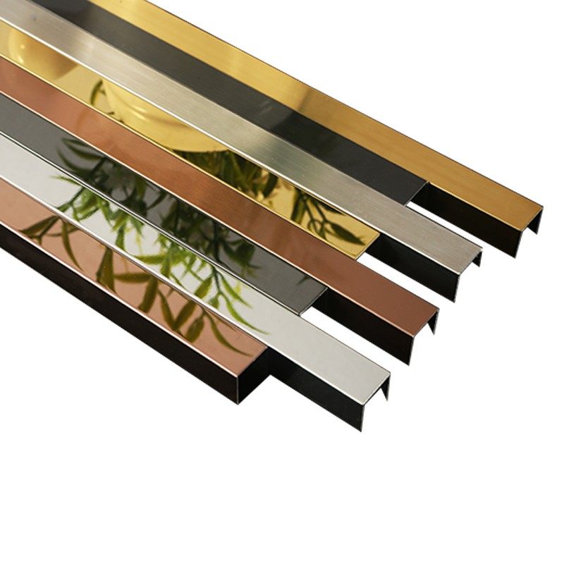 不锈钢型槽金属条 瓷砖包边吊顶收边条背景墙装饰线条门槛压边条