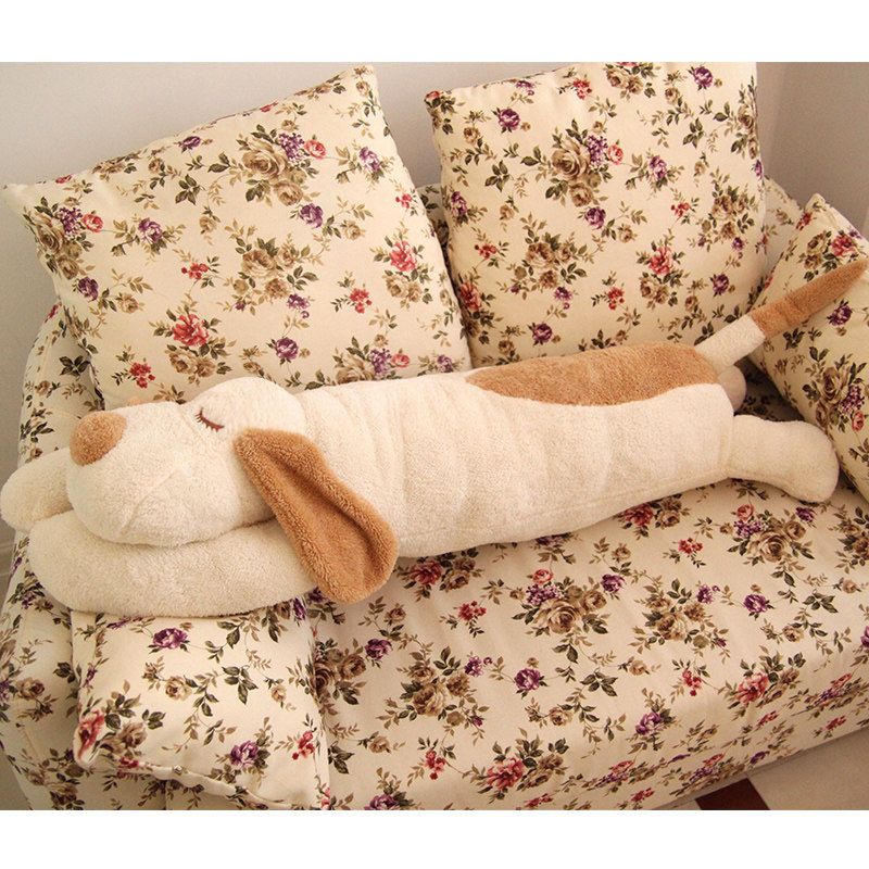 可爱趴趴小狗狗公仔陪你睡觉抱枕毛绒玩具大号床上玩偶布娃娃女生