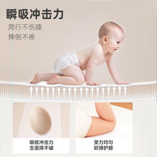 4CM婴儿爬行垫折叠款PU加厚婴儿童儿童家用无毒无味环保爬爬垫