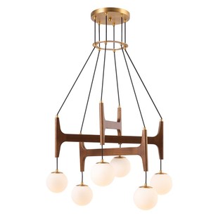 法式客厅灯吊灯主灯挑高复式楼loft楼梯灯复古中古风美式魔豆灯具