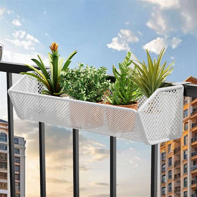 窗台置物架铁艺栏杆挂架阳台花架子室内多肉花盆架窗沿挂式花架子,收纳整理,阳台置物架,淘宝优惠券,粉丝福利购,淘宝优惠卷