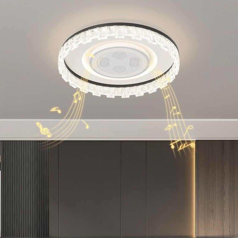 餐厅灯风扇一体隐形音响麦克风K歌蓝牙音乐吊扇灯卧室儿童房间灯,家装灯饰光源,风扇灯,淘宝优惠券,粉丝福利购,淘宝优惠卷