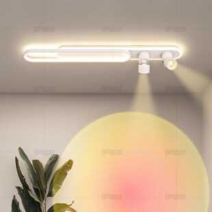 阳台灯过道灯日不落射灯明装夕阳灯墙画装饰灯现代简约衣帽间灯具