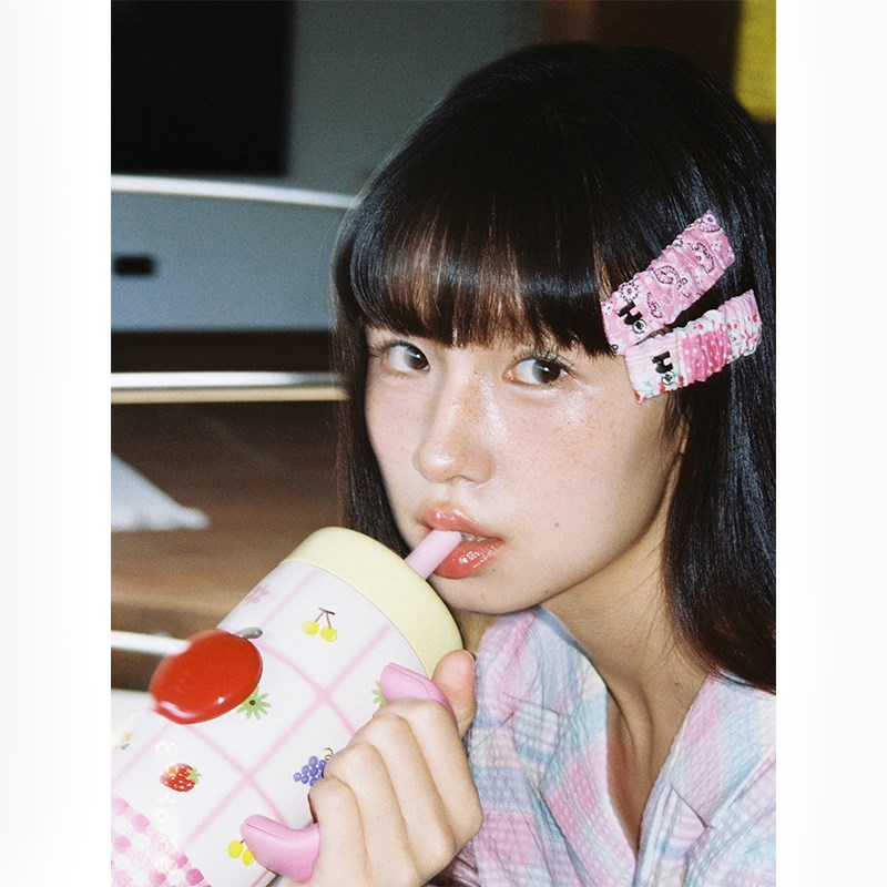 Tagi.《i》想象布艺百搭可爱侧边夹褶皱发饰发夹刘海夹头饰发卡