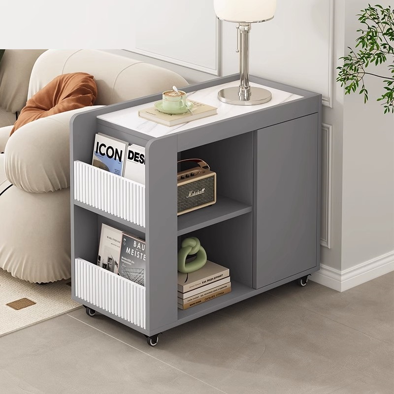 现代极简约可移动沙发边几角几小型茶几K储物柜小户型客厅卧室家
