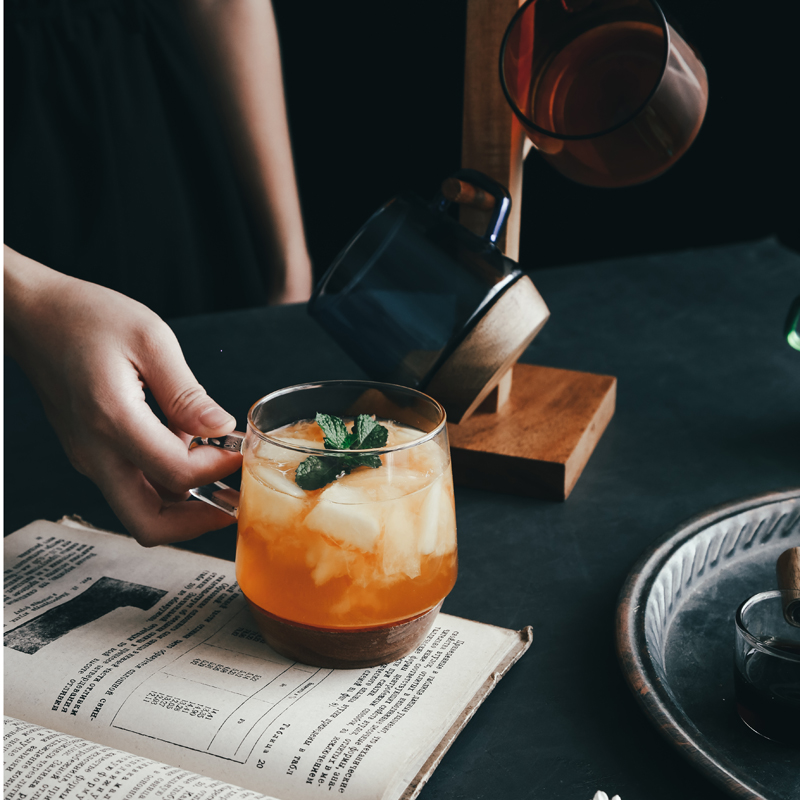 咖啡杯小精致复古冰拿p铁杯早餐杯单个杯子日式下午茶杯网红玻璃