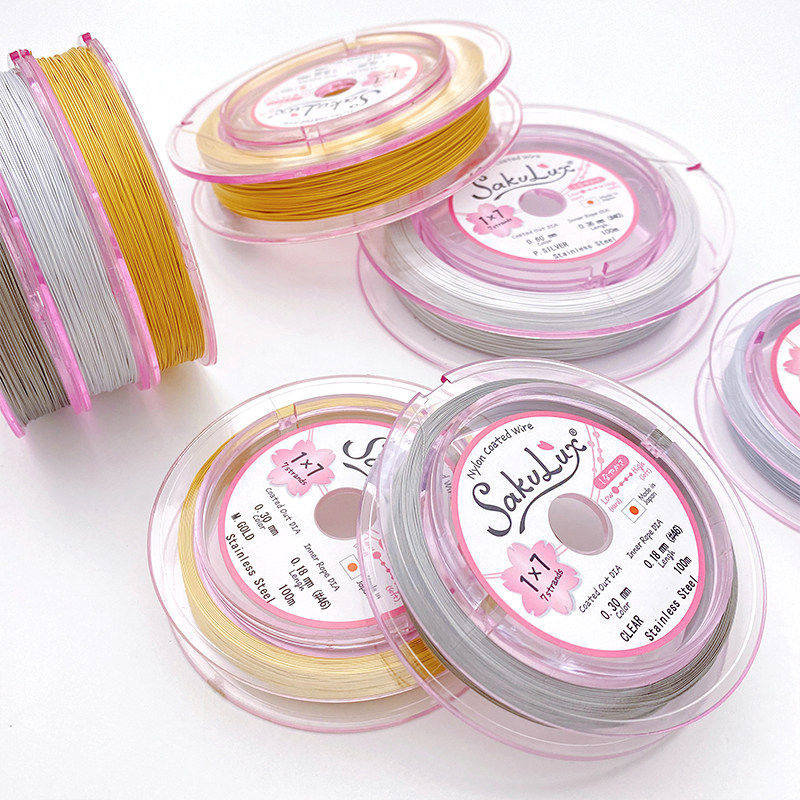 日本进口金丝软线专用钢丝线diy手工串珍珠手链项链饰品材料配件