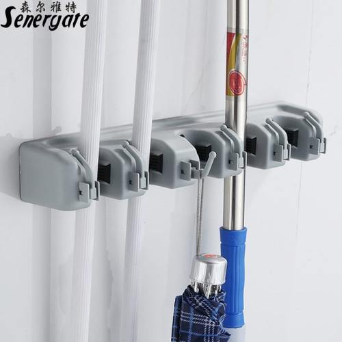 卫生间多功能拖把架家用扫把架拖布雨伞挂浴室阳台墩布架收纳壁挂