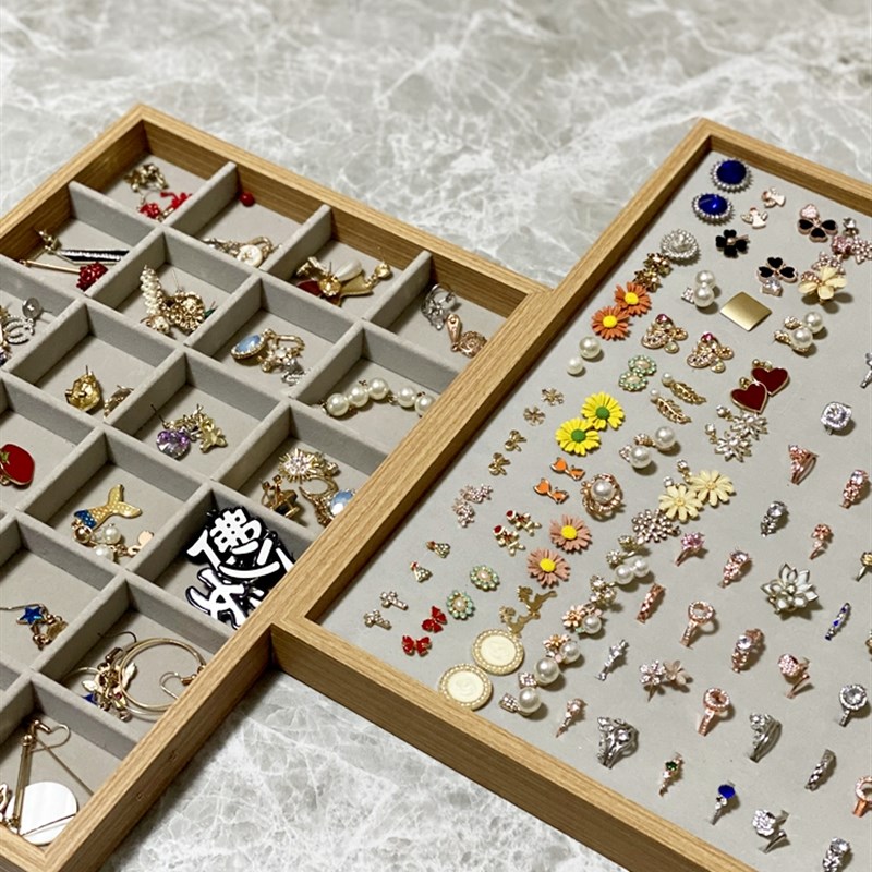 珠宝首饰展示盘高档戒指盘手链吊坠盘首饰L看货托盘展会收纳道具