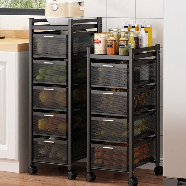 2YK厨房抽屉式落地蔬菜收纳置物架位美多功能夹缝储物柜多层蔬果,厨房/烹饪用具,果蔬置物架/篮/框,淘宝优惠券,粉丝福利购,淘宝优惠卷