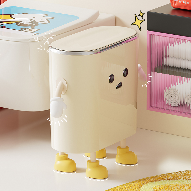 兴起垃圾桶卫生间厕所o2024新款家用客厅厨房大容量带盖夹缝纸篓