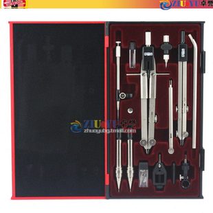 大直径5 高精度圆规分规 捷克进口酷喜乐专业级别圆规套装 14件套装