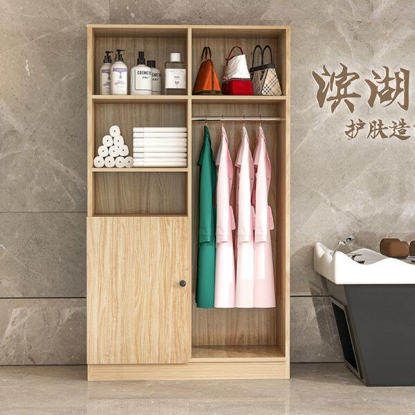 木质毛巾柜理发店美发店脏毛巾收纳柜美容院发廊专用衣柜寄存包柜